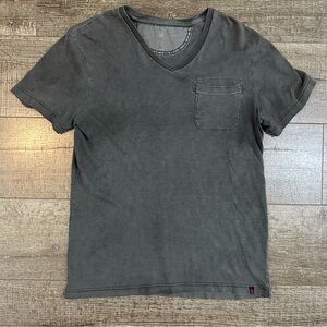 Banana Republic Heritage Dark Gray V-Neck Tee
